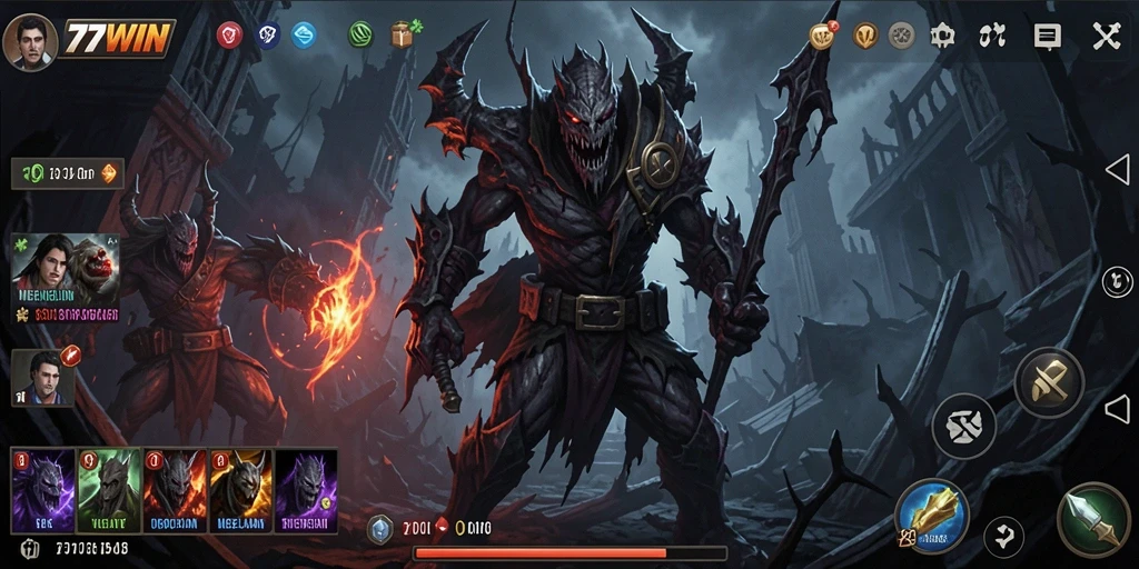 Gameplay menyeramkan di dunia kegelapan 77WIN.