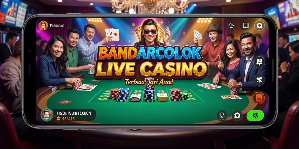 Tampilan seru gameplay Live Casino di BANDARCOLOK.