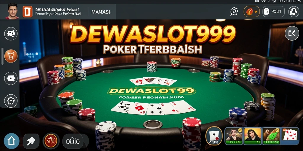 Tampilan menarik dari gameplay poker DEWASLOT99 yang seru.