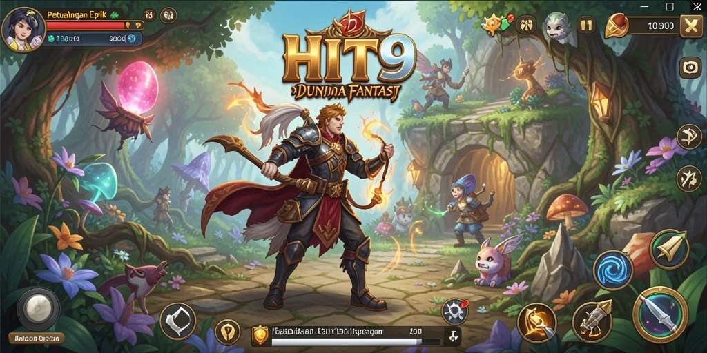 Gameplay menakjubkan di dunia fantasi HIT9 yang memukau.