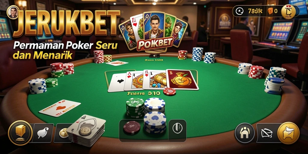 Screenshot menunjukkan pengalaman bermain Poker yang menyenangkan dan interaktif.