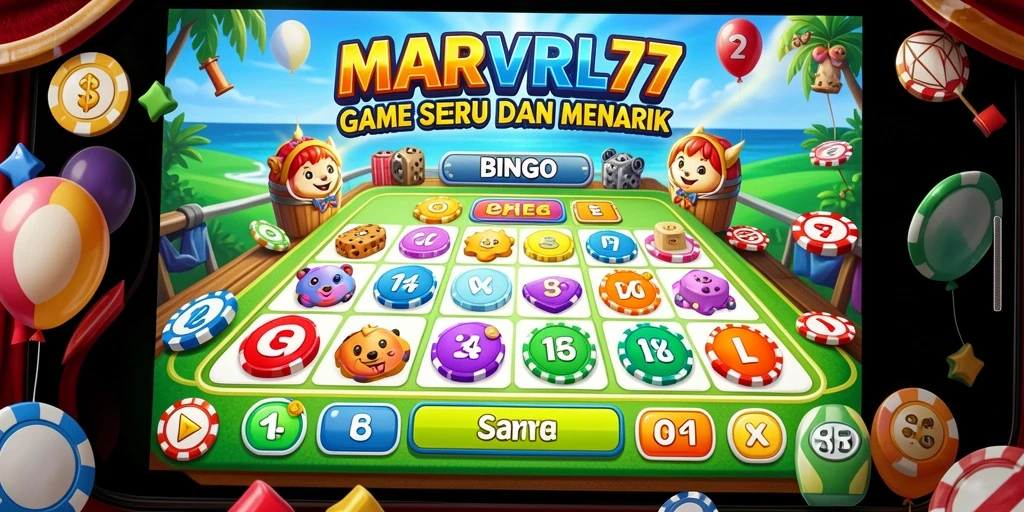 Tampilan gameplay seru dari game Bingo MARVRL77.