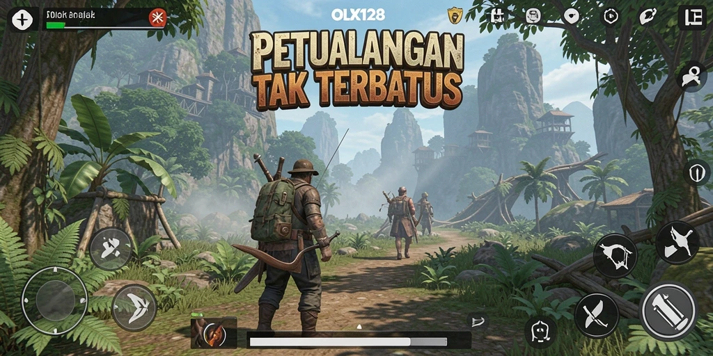 Tampilan gameplay seru di dunia Open World OLX128.